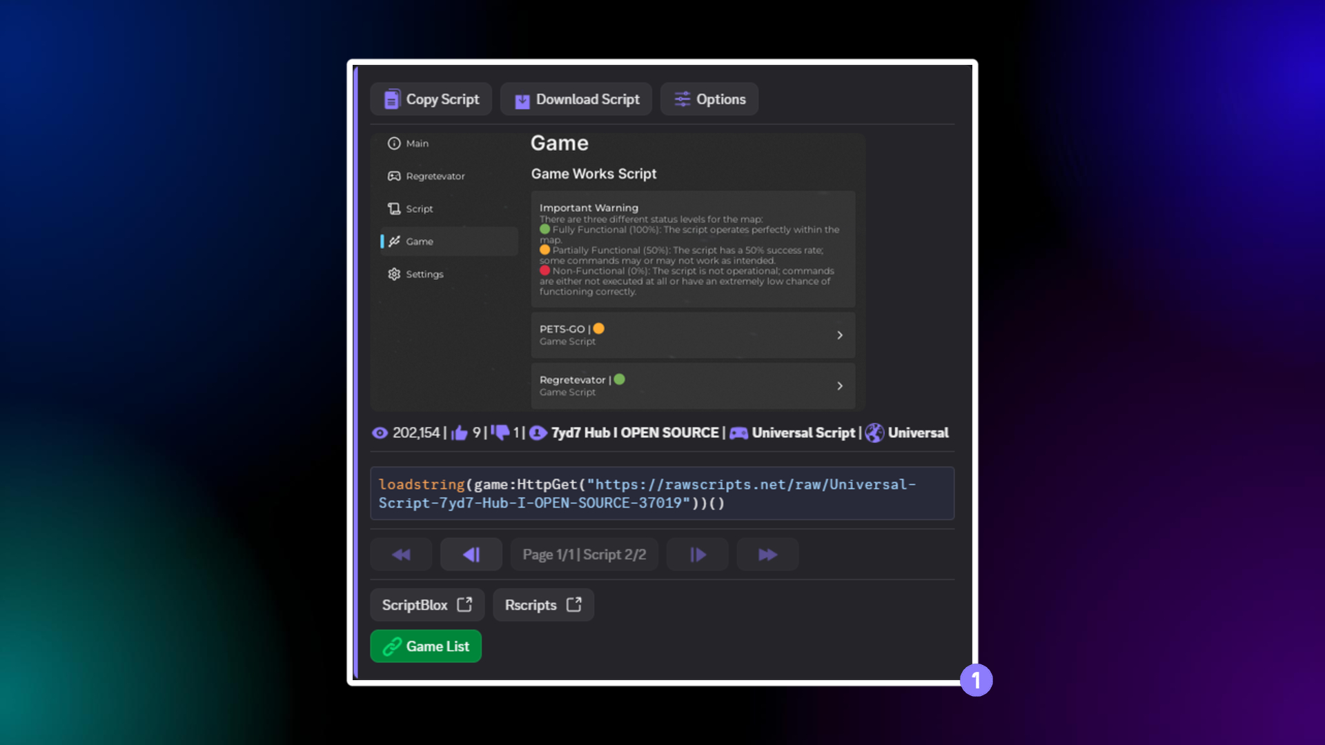 Discord Search Settings